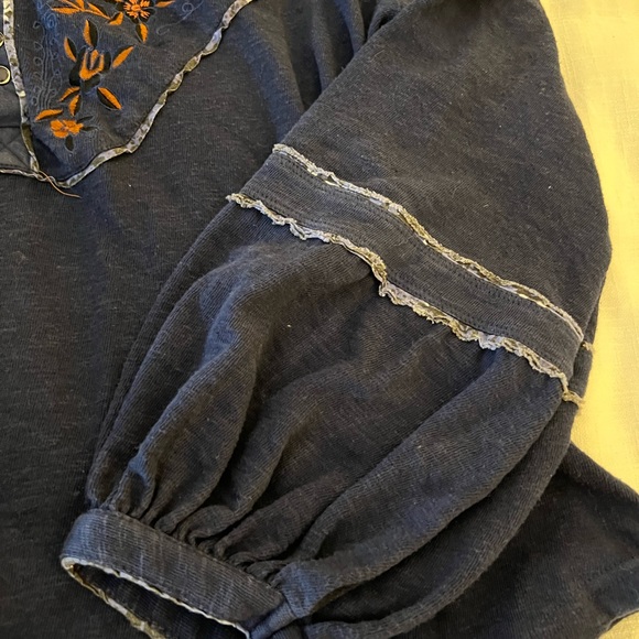 Free People Western Henley Top - Picture 7 of 9